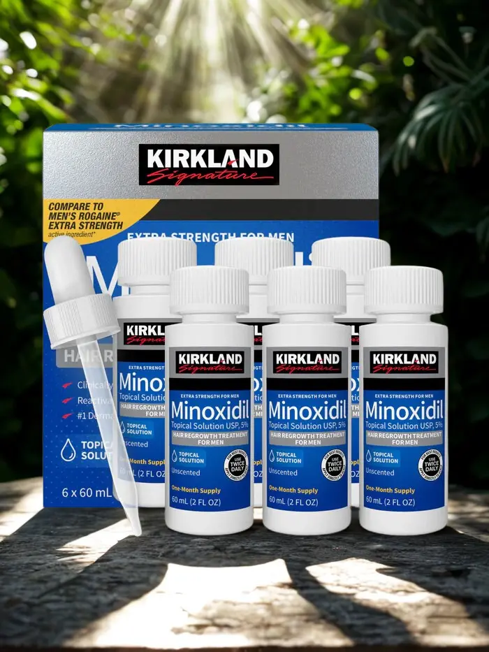 Caja de Minoxidil Kirkland 5% x 6 unidades – Minoxidil Plus