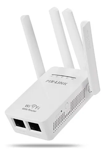 Repetidor Amplificador Señal Wifi 4antenas Rompe muros 2,4ghz |